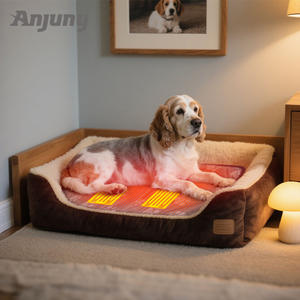 Almofada Aquecida Moderna Anjuny USB à Prova d'Água com Temporizador Lavável na Máquina para Cães e Gatos Mantém os Animais Confortáveis no Inverno - Product Image 3