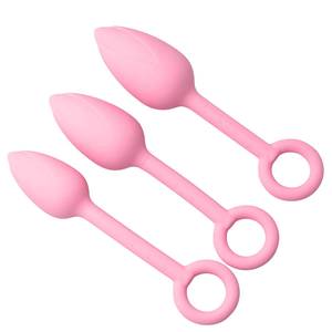 Haltères vaginaux en silicone pour femmes avec anneaux de traction, pour la relaxation et la récupération post-partum des muscles du plancher pelvien - Product Image 4