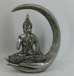 Mesa decorativa Feng Shui hecha a mano, estatua de Buda sentado, Buda de resina <span class=keywords><strong>meditando</strong></span> - Product Image 5