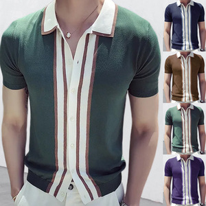 Nouveau Polo d'été pour Homme – Coupe Slim, Manches Courtes, Col Revers, Couleurs Assorties – Vêtement Masculin - Product Image 2