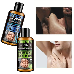 ROZINO Coffret Crème et Lotion Épilatoire Indolore pour Hommes avec Extrait de Café pour l'Hydratation des Aisselles et les Soins Corporels - Product Image 5
