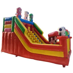 Hot Sale Commercial Inflatable Trampoline Jumping Castle Super Mario Inflatable Climbing Slide For Kids