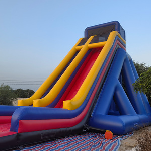 Tobogán Acuático Inflable Comercial Grande y Largo para Alquiler, Tobogán Inflable Húmedo y Seco con Piscina para Parque de Atracciones - Product Image 5