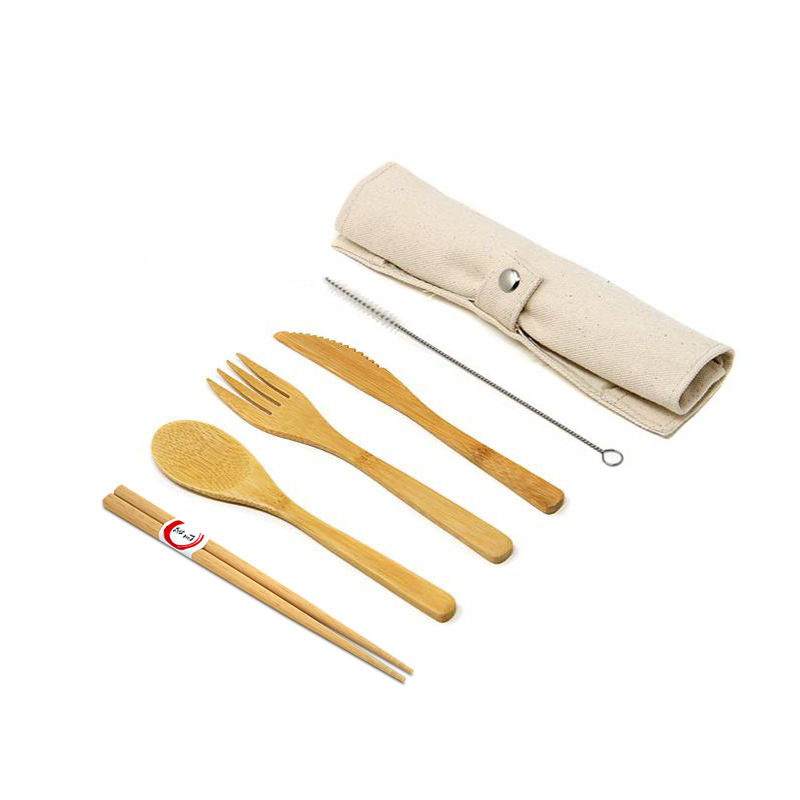 แปรงหลอดมีดส้อมช้อนพร้อมถุง