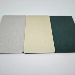 Machine Produce Composite Quality 4mm Brushed Aluminum Composite Plastic Panels Acp Acm Sheet