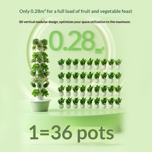 Vertical Garden <strong>Planter</strong> Vertical Hydroponic Tower Smart <strong>Vegetable</strong> <strong>Planter</strong> Machine Growing Column Soilless Cultivation Equipment - Product Image 2