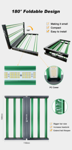 UV IR Samsung LM281B LED Full Spectrum 6Bar for Greenhouse IP65 <b>Hydroponic</b> Plant Growth Light 630W LED Grow Lighting - Product Image 3