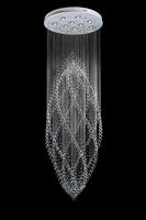 Lustre en cristal K9, luminaire suspendu de luxe, lustre moderne en cristal pour escalier, salon