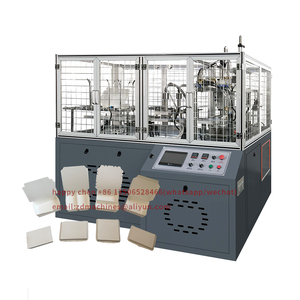 full type 2/3 compartment paper lunch box deep tray forming machine with one side pe coated paper low prices