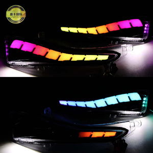 Световое боковое зеркало заднего вида RGB, светодиодный Динамический указатель поворота для Infiniti Q50 Q60 Q70 QX30 QX50 QX60 QX70 - Product Image 3