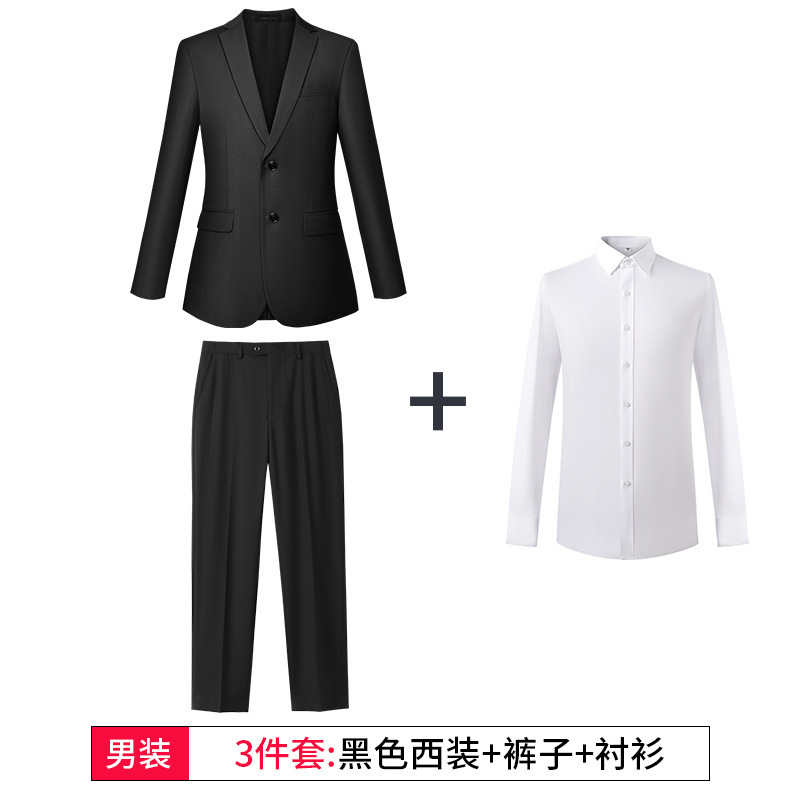 Negro hombre (traje + camisa + pantalón)