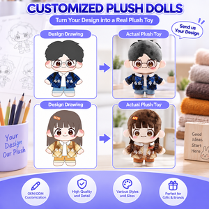 Juguetes de Peluche Personalizados con Diseño Propio, Muñecos de Personajes de Alta Precisión, Fábrica OEM ODM para Marcas y Eventos - Product Image 4