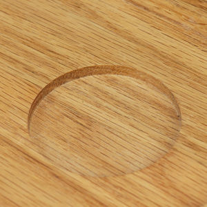 Bandeja de madera con asas <span class=keywords><strong>para</strong></span> servir, bandeja de comida y bebidas <span class=keywords><strong>para</strong></span> mesa de centro, desayuno, cena y bar, bandeja de almacenamiento decorativa rústica FSC - Product Image 4