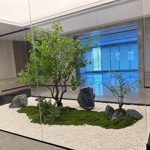 ต้นไม้ประดิษฐ์สำหรับตกแต่งภายในและภายนอกอาคาร, ตู้โชว์ไม้ลายม้าเมา, จำลองภูมิทัศน์, ต้นไม้สีเขียว - Product Image 3