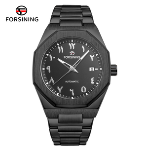 Orologio Meccanico Automatico da Uomo con Scala Numerica Araba Orientale 375, Cinturino <span class=keywords><strong>in</strong></span> <span class=keywords><strong>Acciaio</strong></span> Inossidabile, Impermeabile 3BAR, Regalo Aziendale - Product Image 3