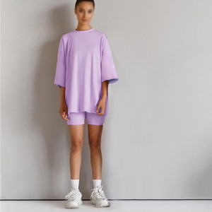 2025 Kids Tales Family Summer, conjunto <span class=keywords><strong>de</strong></span> dos piezas con cuello, camiseta <span class=keywords><strong>de</strong></span> manga corta, pantalones cortos para <span class=keywords><strong>madre</strong></span> e hijo, moda informal para niña - Product Image 6