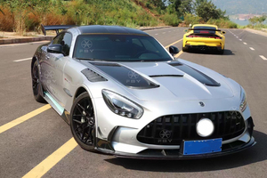 <span class=keywords><strong>AMG</strong></span> <span class=keywords><strong>GT</strong></span> B Style Kit de carrocería de fibra de carbono para <span class=keywords><strong>Mercedes</strong></span> Benz <span class=keywords><strong>AMG</strong></span> <span class=keywords><strong>GT</strong></span> GTC GTS 2015-2018 parachoques delantero parachoques trasero alerón Punta de escape - Product Image 3