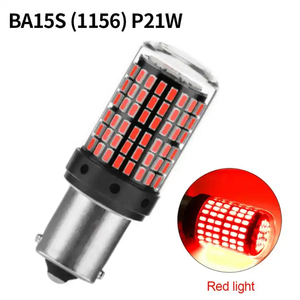 12V 24V Super Bright 1156 1157 BAY15D LED <b>Bulbs</b> Red <b>White</b> Amber 144-SMD 3014 Chips Car Reverse Tail Brake Light <b>Bulb</b> - Product Image 6