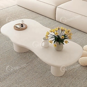 Mobilier moderne pour le salon <span class=keywords><strong>table</strong></span> de <span class=keywords><strong>cocktail</strong></span> minimaliste <span class=keywords><strong>scandinave</strong></span> en mdf <span class=keywords><strong>table</strong></span> basse de forme irrégulière - Product Image 4