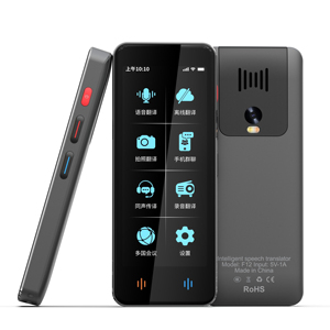 Traducteur Multilingue F12 avec écran IPS 4 pouces 400*960, caméra arrière 5.0MP, WIFI, appareil de <span class=keywords><strong>traduction</strong></span> <span class=keywords><strong>Google</strong></span> - Product Image 1
