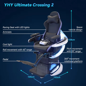 Yhy tùy chỉnh thiết kế cuối cùng crossing2 roller coaster Simulator 9D ghế chuyển động XD VR Cinema - Product Image 3