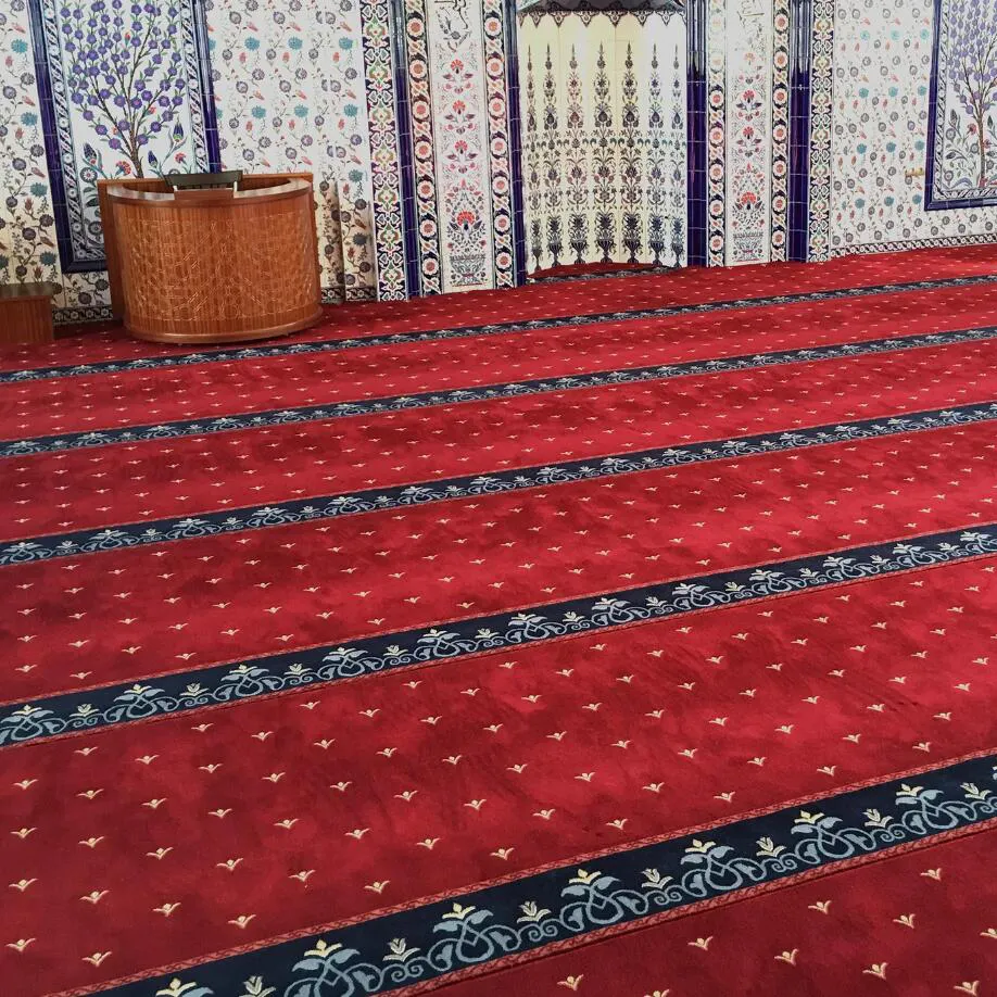 Hoge Kwaliteit Koninklijke Kerk Hotel Tapijten Custom Nylon Print Moslim Gebed Tapijt Voor Moskee