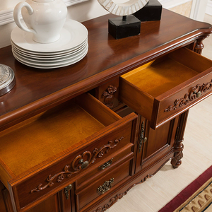 AD-205 Tủ Gỗ Cao Su Rắn Cho Đồ Nội Thất Phòng Ăn Sang Trọng - Product Image 3