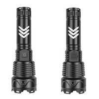 Wason Best Selling XHP160 3000 Lumens 1000 Mètres Super Puissante Lampe Torche LED à Longue Portée avec Zoom Rechargeable par Type-C