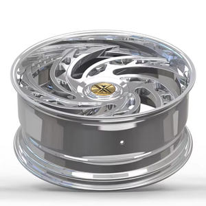 Xj Custom Deep Dish 3-delige Polish Lip 22 24 26 28 30Inch Gesmede Wielen Vintage Match Stuurwielen Voor Personenauto 'S Banden - Product Image 3