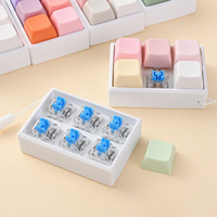 Llavero Fidget con Botón Sumergible, Interruptor Mecánico Empotrado, Clicker, Juguete Antiestrés, Colgante Blandito de Descompresión, Regalo