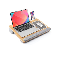 Support d'ordinateur portable multifonctionnel convertible et portable avec design coussin pour utilisation au lit et sur le canapé