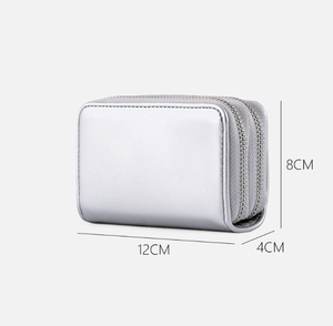 Portefeuille de luxe pour femme de haute qualité, fabriqué en usine, avec logo personnalisé tendance, grande capacité pour cartes - Product Image 3