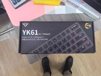 YK61 commutateur magnétique échange à chaud faible retard filaire e-sport clavier de jeu rvb PC Gamer clavier mécanique