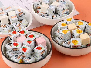 Caramelos de Leche en Cubos Personalizados de Alta Calidad, Material de Poliéster, Técnica de Forma Libre, Multi-Tema, Festivos, Promocionales, para Comida y Días Festivos - Product Image 2