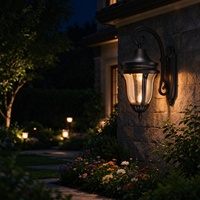 Lampe murale LED classique antique en aluminium, étanche pour jardin, extérieur, cour, villa, style rétro, IP65, lampe murale suspendue