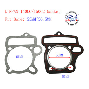 Kit d'anneaux de Piston pour motos, pièces de motocyclette, 55MM, 15MM, pour Lifan <span class=keywords><strong>140CC</strong></span>, LF140, kada, <span class=keywords><strong>Apollo</strong></span> <span class=keywords><strong>orion</strong></span>, Dirt bike - Product Image 4