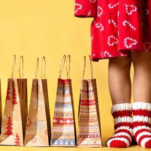Christmas Custom Printing Gift <b>Bags</b> Kraft Shopping Paper Packaging <b>Bag</b> Manufacturing Coated Luxury <b>Bag</b> - Product Image 5
