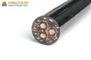 Câble d'alimentation industriel souterrain de haute qualité SWA, conducteur en cuivre toronné, blindage en fil d'acier, isolation XLPE/PVC, modèle Nxy - Product Image 4