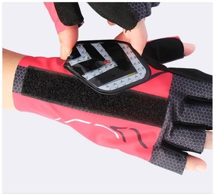 Gants de cyclisme en Lycra sans doigts pour enfants, respirant, bleu, rose, LED, Signal lumineux de Direction, <span class=keywords><strong>Amazon</strong></span>, en stock - Product Image 3