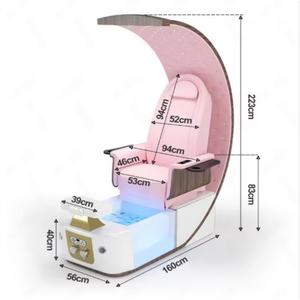Fauteuil de pédicure professionnel de luxe moderne pour salon de manucure et de massage des pieds - Product Image 2