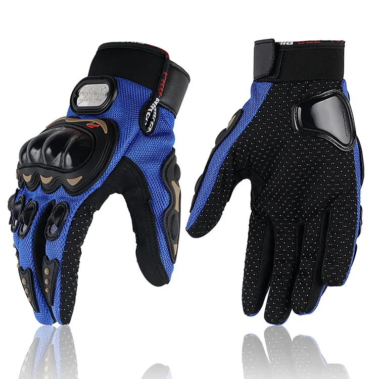 Motorrad Moto Hochwertige Knöchel schutz ausrüstung Voll finger Atmungsaktiver Roller Touchscreen Offroad-Handschuhe