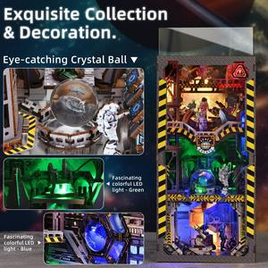 Interstellar Home DIY Puzzle en bois Book Nook 3D Space Themed Mini Bookshelf Decor Sci Fi Gift pour adultes et adolescents - Product Image 2