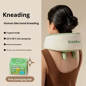 Massageador SIAASOO N5, massageador para coluna cervical, massageador com compressa quente para ombros e pescoço, fácil de usar e prático. - Product Image 6