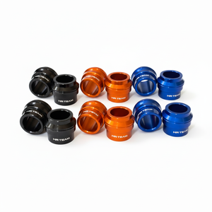 Pour KTM EXC 250 98-23 Entretoises de roue arrière Matériau en aluminium chromé rouge - Product Image 1