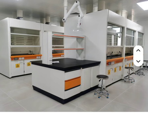 Kháng hóa chất phòng thí nghiệm đồ nội thất phòng thí nghiệm băng ghế làm việc băng ghế dự bị phòng thí nghiệm Máy Trạm với kệ và bồn rửa - Product Image 5