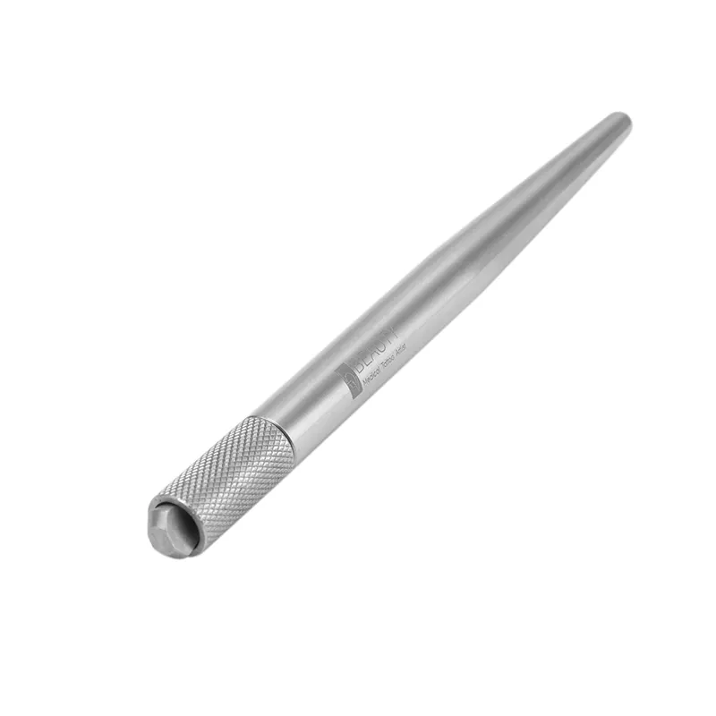 Ручка из нержавеющей стали для микроблейдинга бровей, перманентного макияжа
