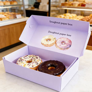 Caja de Embalaje <span class=keywords><strong>para</strong></span> Pastelería, de Cartón Blanco, con Impresión de Logotipo Personalizado, Ecológica, <span class=keywords><strong>para</strong></span> <span class=keywords><strong>Galletas</strong></span>, Postres, Panadería, <span class=keywords><strong>para</strong></span> una Sola Unidad - Product Image 1