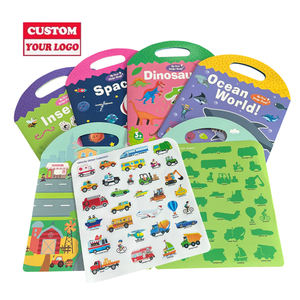 Libro de pegatinas de gelatina personalizado de fábrica, libro de pegatinas reutilizables para niños, pegatinas lavables para niños pequeños, regalo de Feliz Navidad para niños - Product Image 1