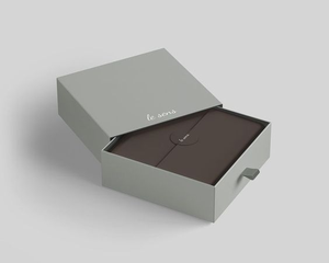 Caja de Almacenamiento de Cartón Rígido de Lujo con Cajón Deslizable, Cinta y Laminado Mate con Relieve - para Empaque de Regalos al por Mayor - Product Image 4