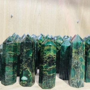 Venta al por mayor artesanía popular todo tipo varita de cristal torre de puntas <span class=keywords><strong>esmeralda</strong></span> de cuarzo de cristal de alta calidad para Decoración - Product Image 4